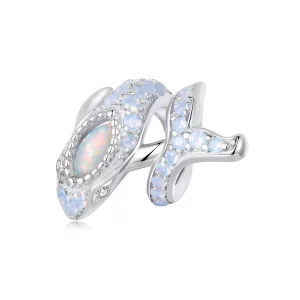 PANDORA-stijl Blauwe Vinvis charm - BSC1015 (afbeelding voor) PANDORA-stijl Blauwe Vinvis charm - BSC1015