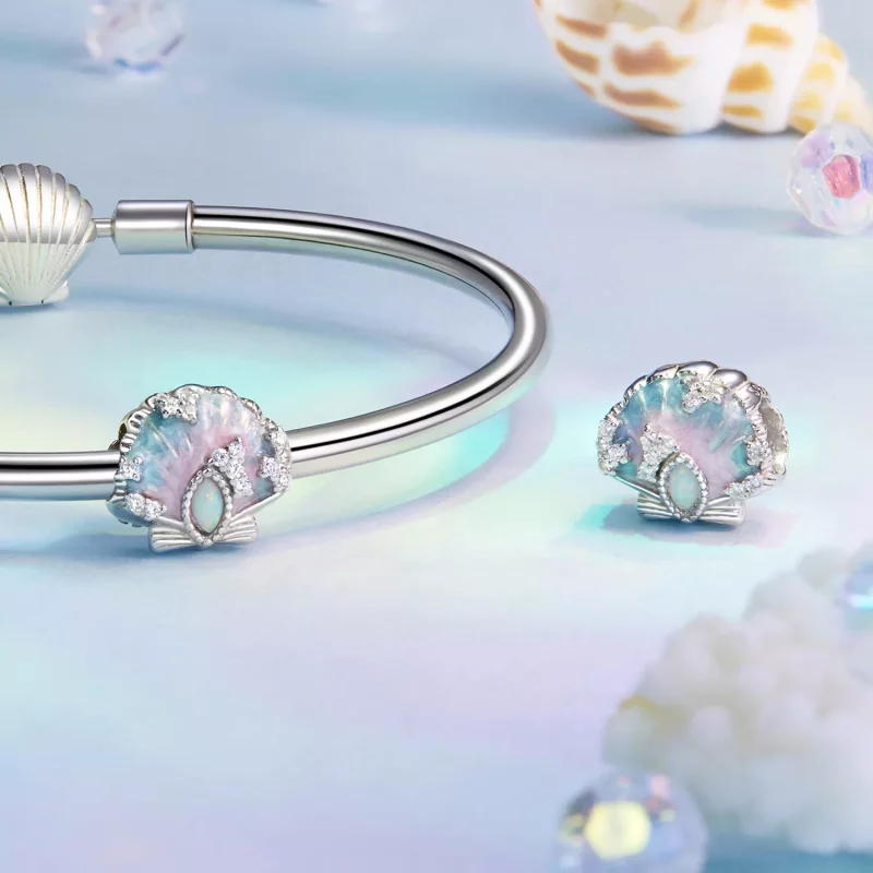 (afbeelding voor) PANDORA Stijl Fantasy kleurrijke schelp charm - BSC1017 - Bekijken 4