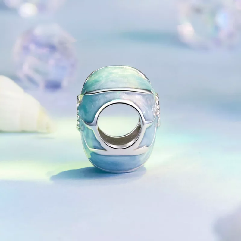 (afbeelding voor) PANDORA Stijl Blauwe schelp charm - BSC1018 - Bekijken 3