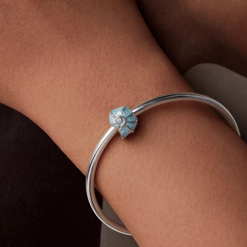 (afbeelding voor) PANDORA Stijl Blauwe schelp charm - BSC1018 - Bekijken 7