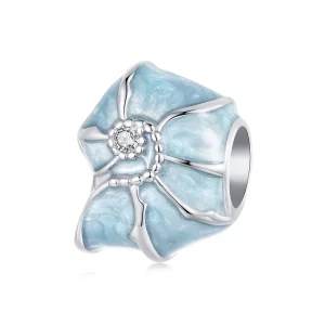 PANDORA Stijl Blauwe schelp charm - BSC1018 (afbeelding voor) PANDORA Stijl Blauwe schelp charm - BSC1018