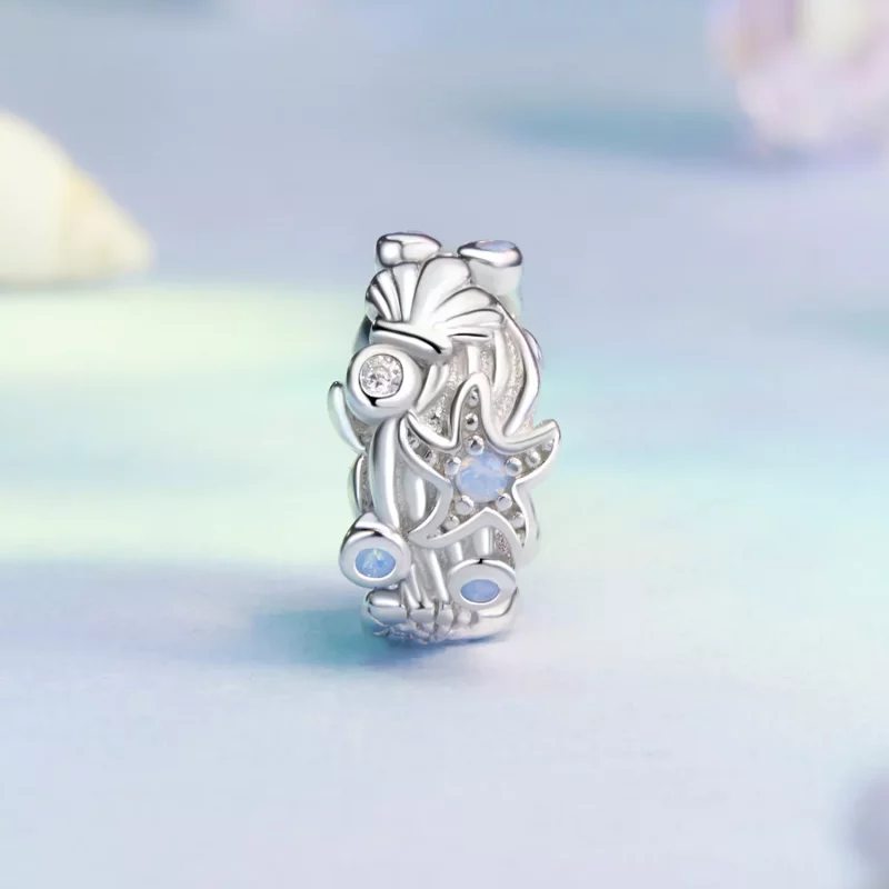 (afbeelding voor) PANDORA Stijl Blauwe Oceaan Siliconen Afstandhouder charm - BSC1019 - Bekijken 2