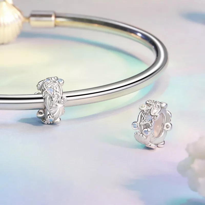(afbeelding voor) PANDORA Stijl Blauwe Oceaan Siliconen Afstandhouder charm - BSC1019 - Bekijken 4