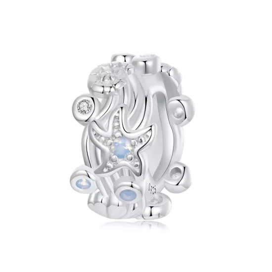 (afbeelding voor) PANDORA Stijl Blauwe Oceaan Siliconen Afstandhouder charm - BSC1019
