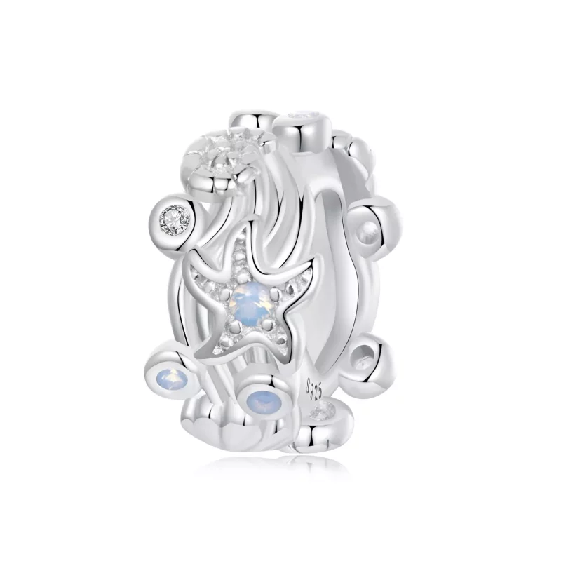 (afbeelding voor) PANDORA Stijl Blauwe Oceaan Siliconen Afstandhouder charm - BSC1019