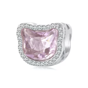 PANDORA Stijl Roze Kat charm - BSC1020 (afbeelding voor) PANDORA Stijl Roze Kat charm - BSC1020
