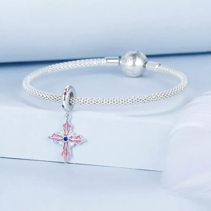 (afbeelding voor) PANDORA Stijl Kruis Hanger - BSC1023 - Bekijken 3