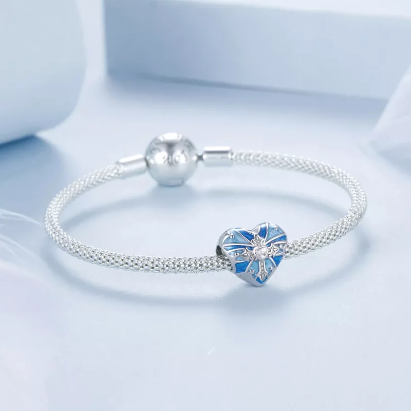 (afbeelding voor) PANDORA Stijl Hartvormig kruis charm - BSC1024 - Bekijken 5