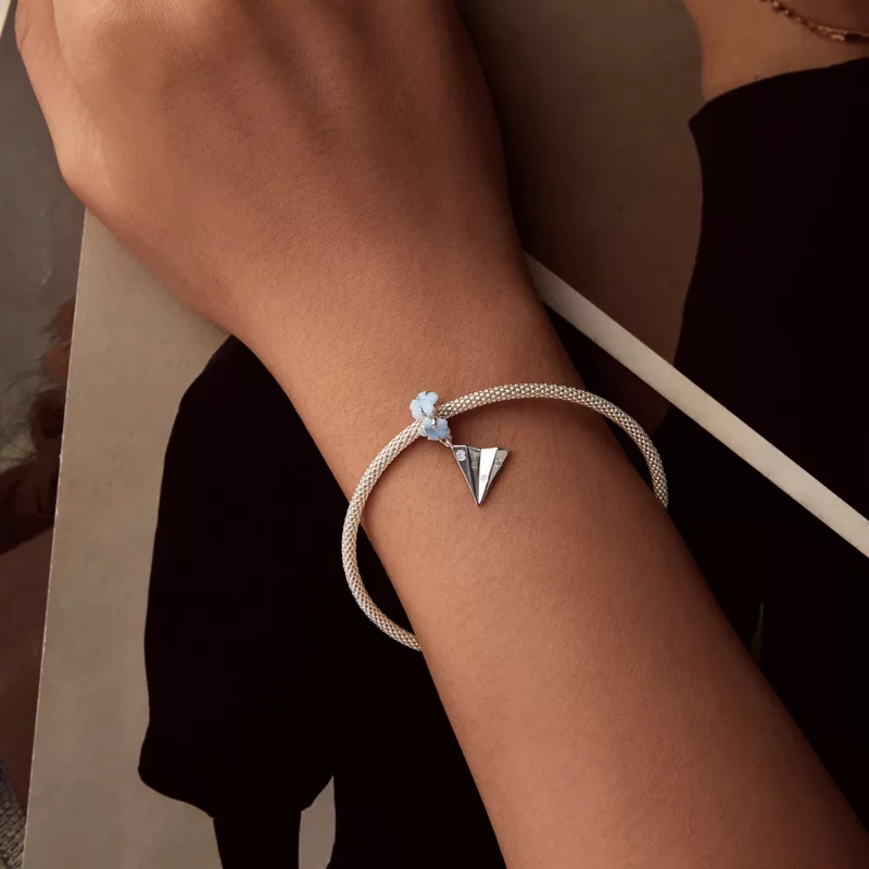 (afbeelding voor) PANDORA Stijl Papieren Vliegtuig Hangertje - BSC1027 - Bekijken 6