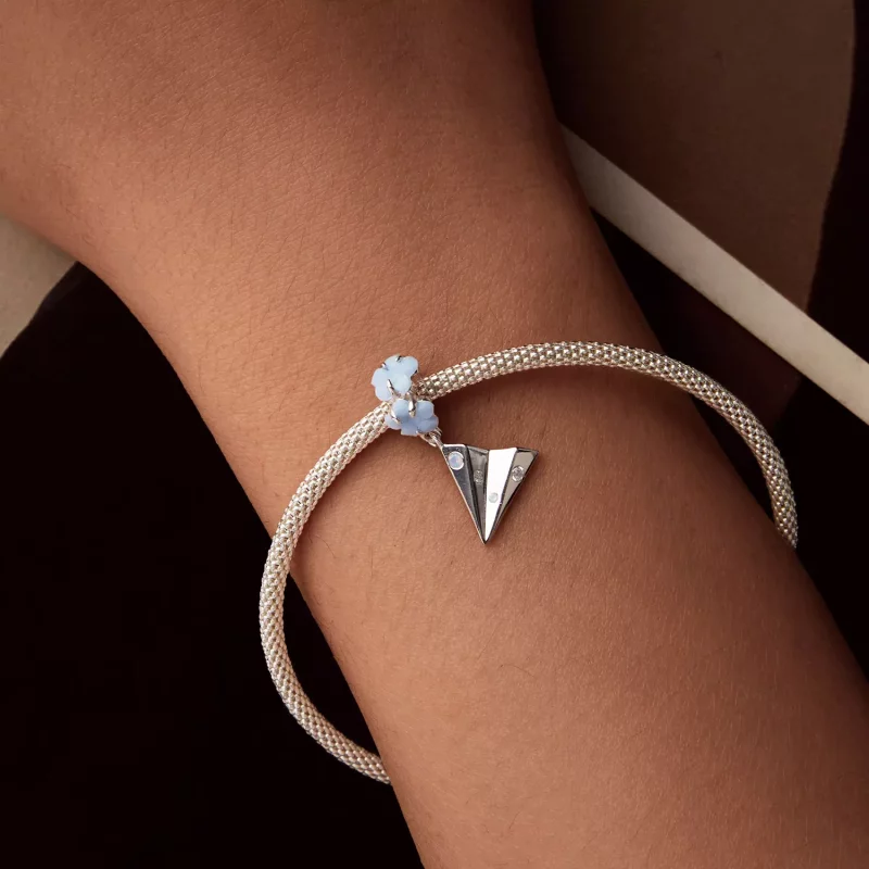 (afbeelding voor) PANDORA Stijl Papieren Vliegtuig Hangertje - BSC1027 - Bekijken 7