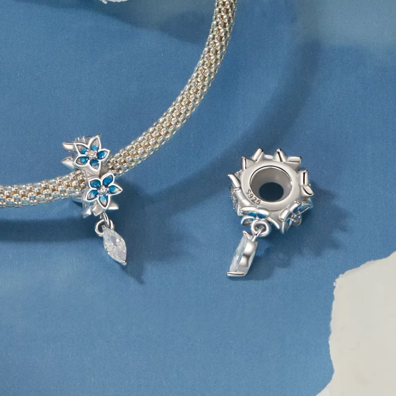 (afbeelding voor) PANDORA Stijl Kleine ridderspoor hanger - BSC1028 - Bekijken 5