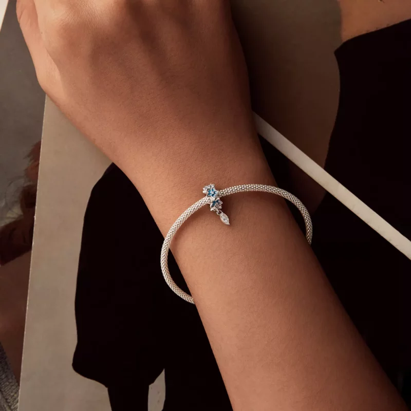(afbeelding voor) PANDORA Stijl Kleine ridderspoor hanger - BSC1028 - Bekijken 6