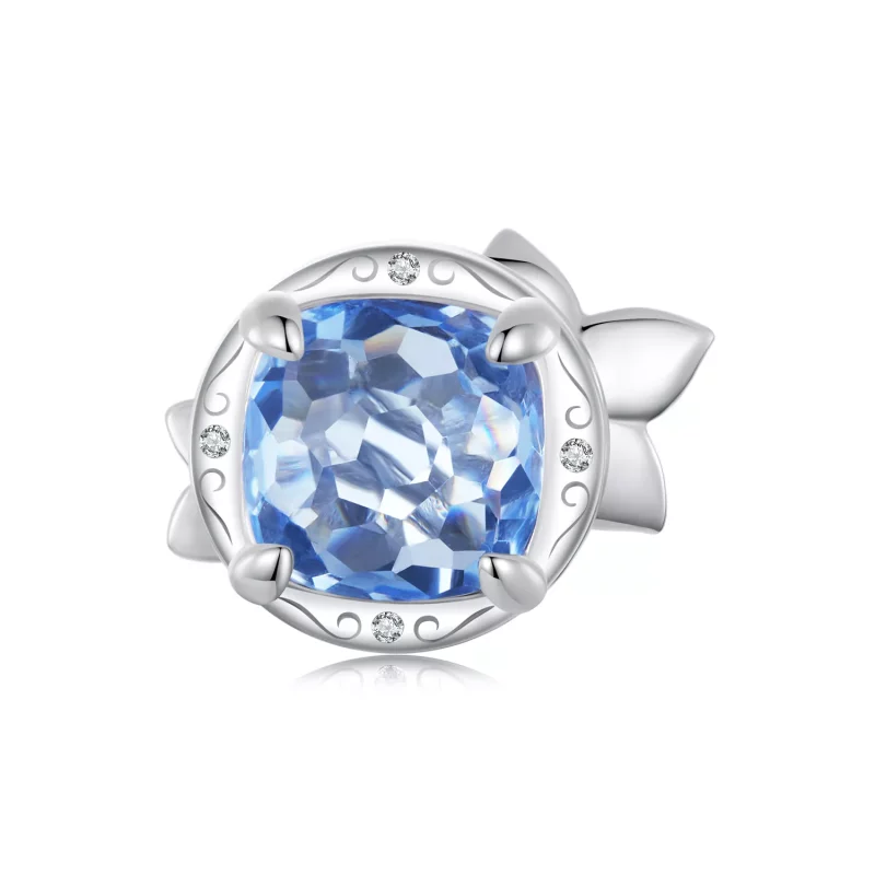 (afbeelding voor) PANDORA-stijl klein ridderspoor bloem charm - BSC1029 - Bekijken 2