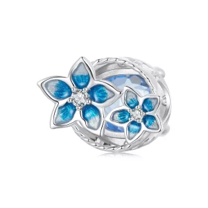(afbeelding voor) PANDORA-stijl klein ridderspoor bloem charm - BSC1029