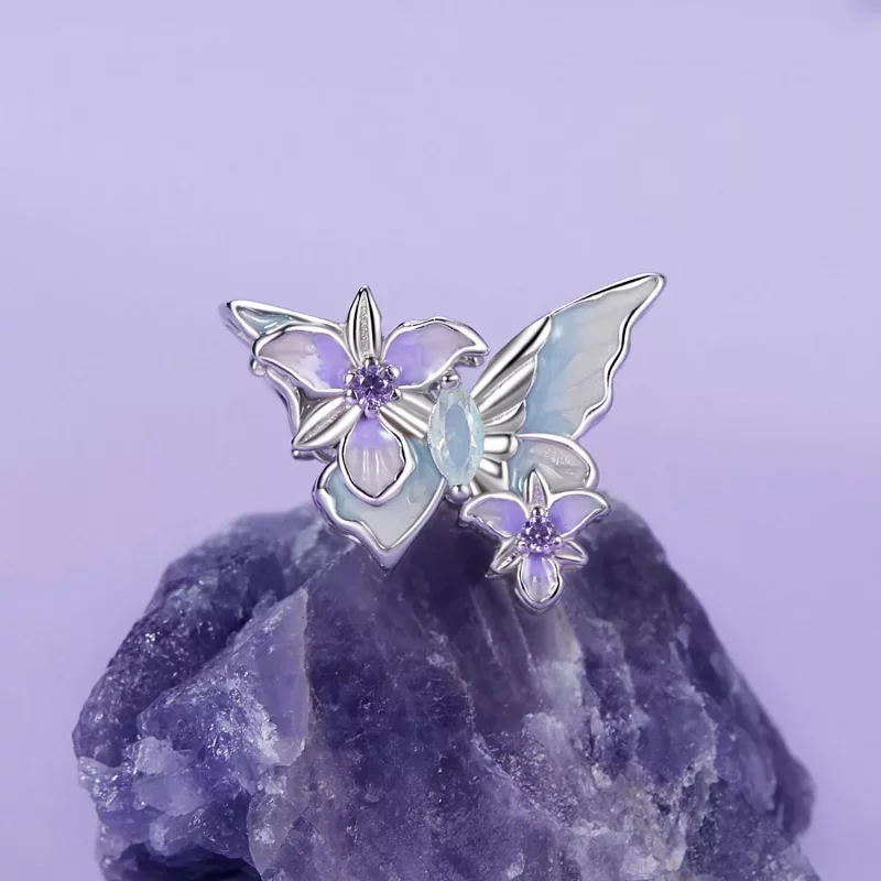 (afbeelding voor) PANDORA Stijl Vlinder Iris charm - BSC1030 - Bekijken 2