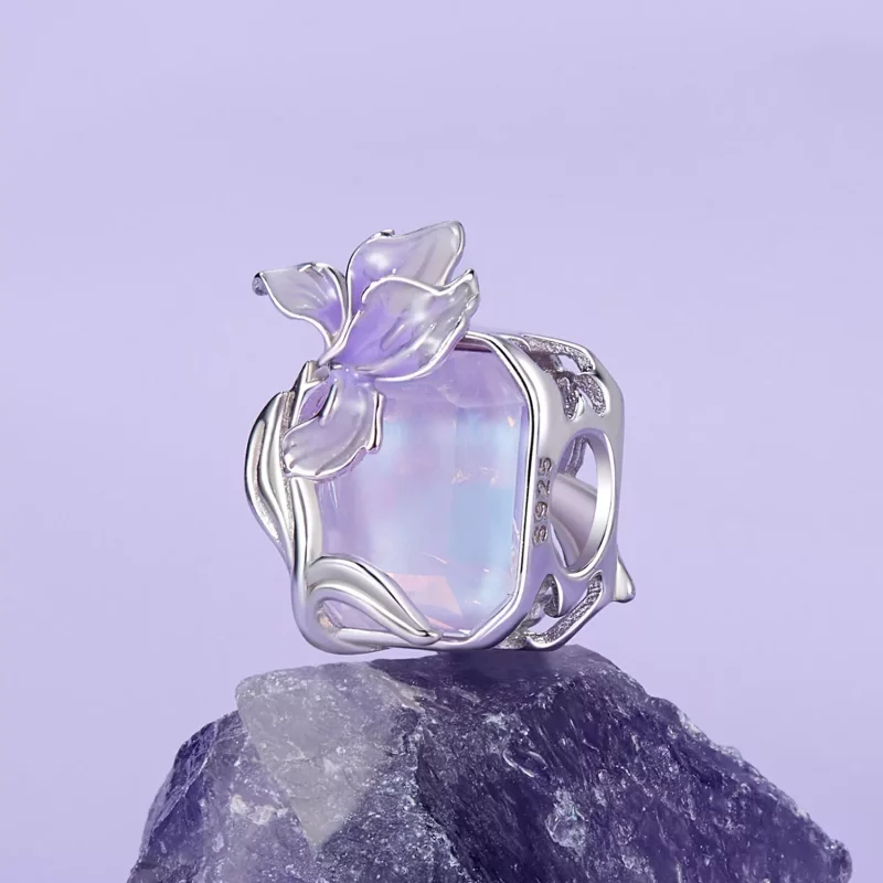 (afbeelding voor) PANDORA Stijl Crystal Iris charm - BSC1032 - Bekijken 2