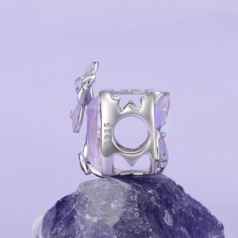 (afbeelding voor) PANDORA Stijl Crystal Iris charm - BSC1032 - Bekijken 3