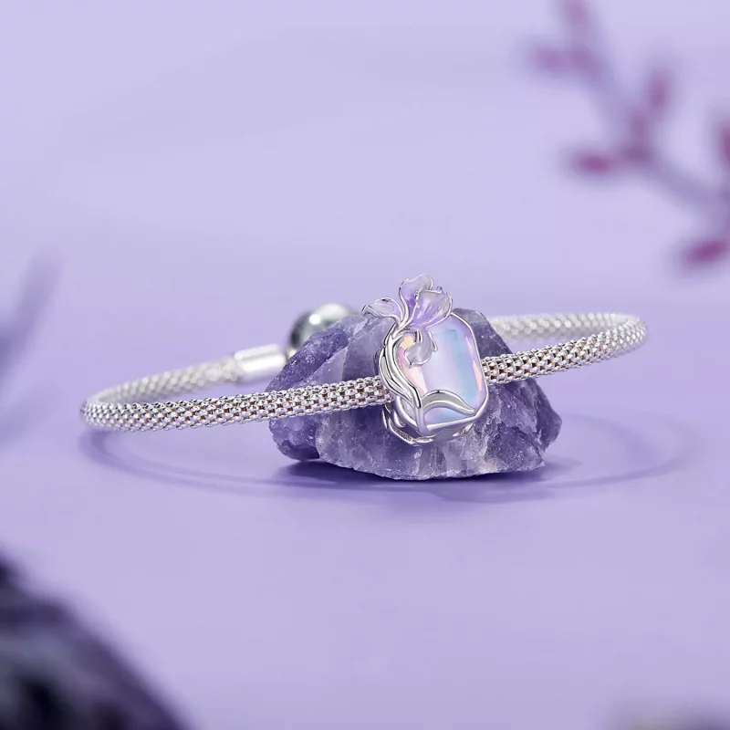 (afbeelding voor) PANDORA Stijl Crystal Iris charm - BSC1032 - Bekijken 5