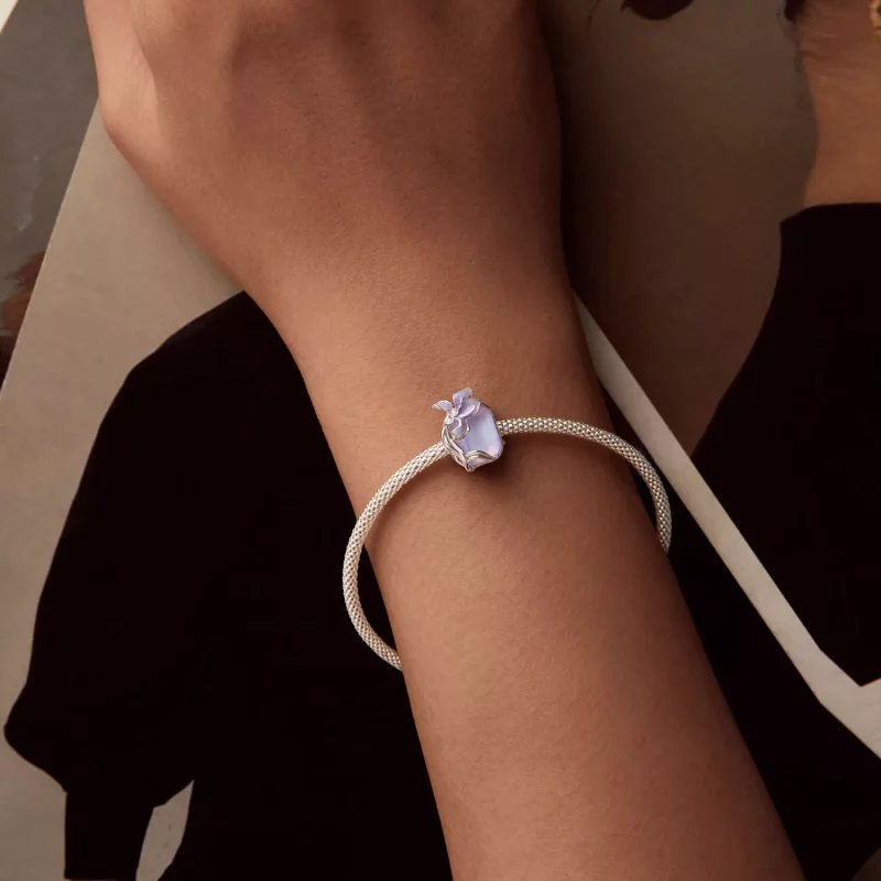 (afbeelding voor) PANDORA Stijl Crystal Iris charm - BSC1032 - Bekijken 6
