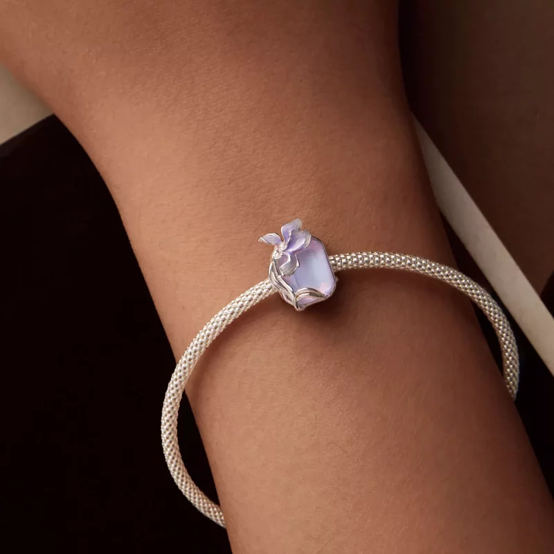 (afbeelding voor) PANDORA Stijl Crystal Iris charm - BSC1032 - Bekijken 7