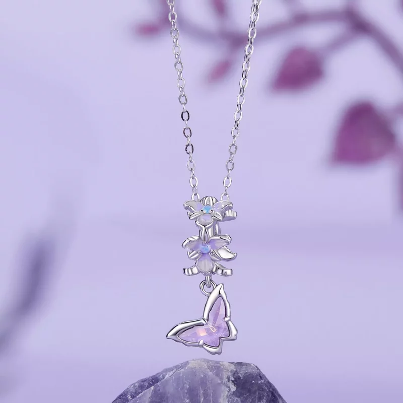 (afbeelding voor) PANDORA Stijl Vlinder Iris Pendant - BSC1033 - Bekijken 3