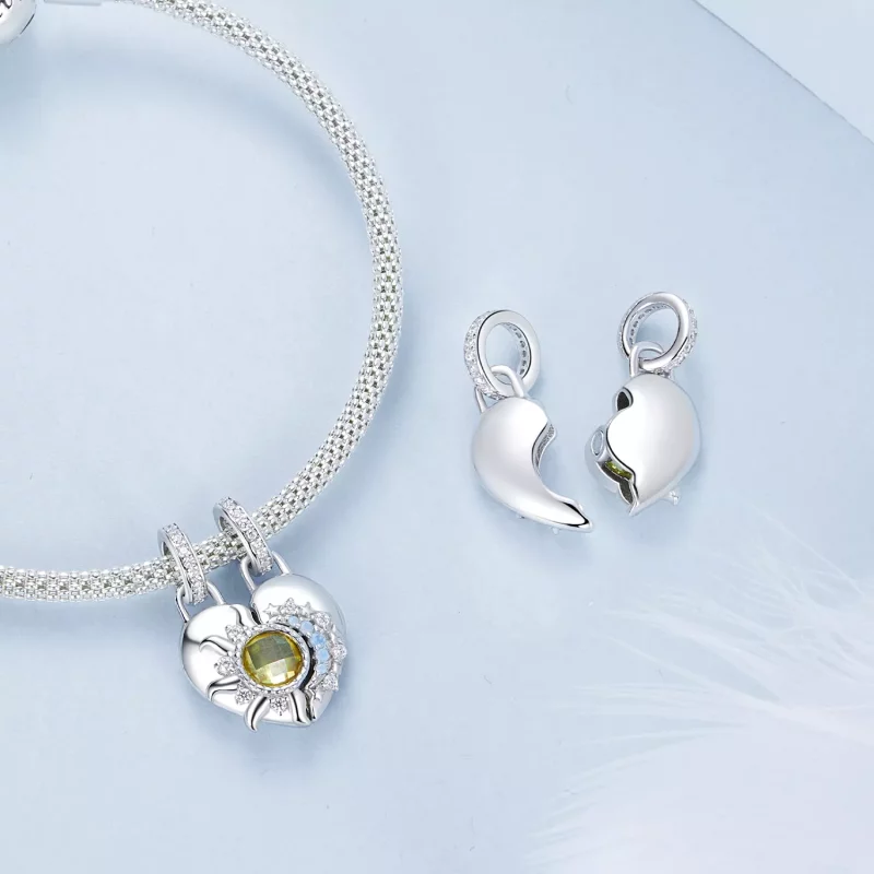 (afbeelding voor) PANDORA Stijl Zon en Maan Liefdes Hanger - BSC1034 - Bekijken 12