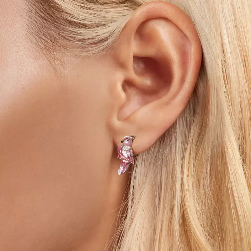 (afbeelding voor) PANDORA Stijl Roze Papegaai Oorbellen - BSE1005 - Bekijken 6