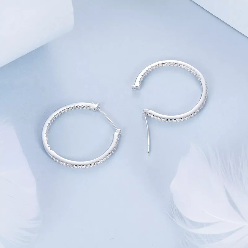 (afbeelding voor) PANDORA Stijl Schitterende oorbellen - BSE1023-L - Bekijken 4