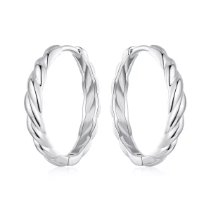 PANDORA Stijl Metallic twist oorbellen - BSE1024-L (afbeelding voor) PANDORA Stijl Metallic twist oorbellen - BSE1024-L