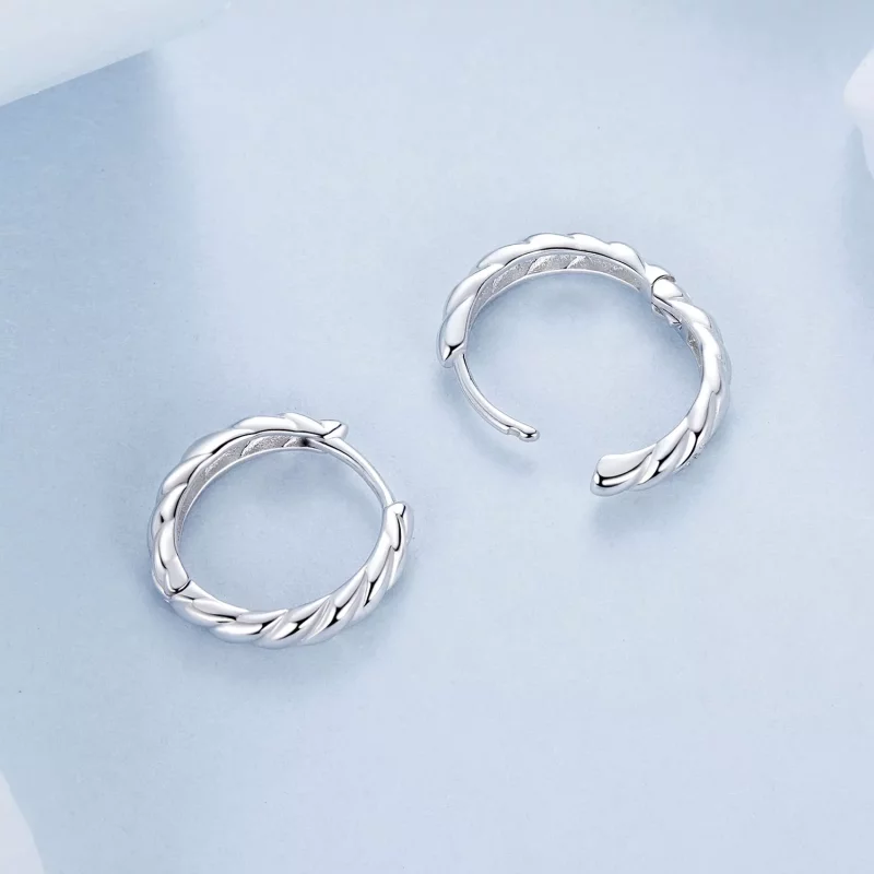 (afbeelding voor) PANDORA Stijl Metalen twist oorbellen - BSE1024-M - Bekijken 4