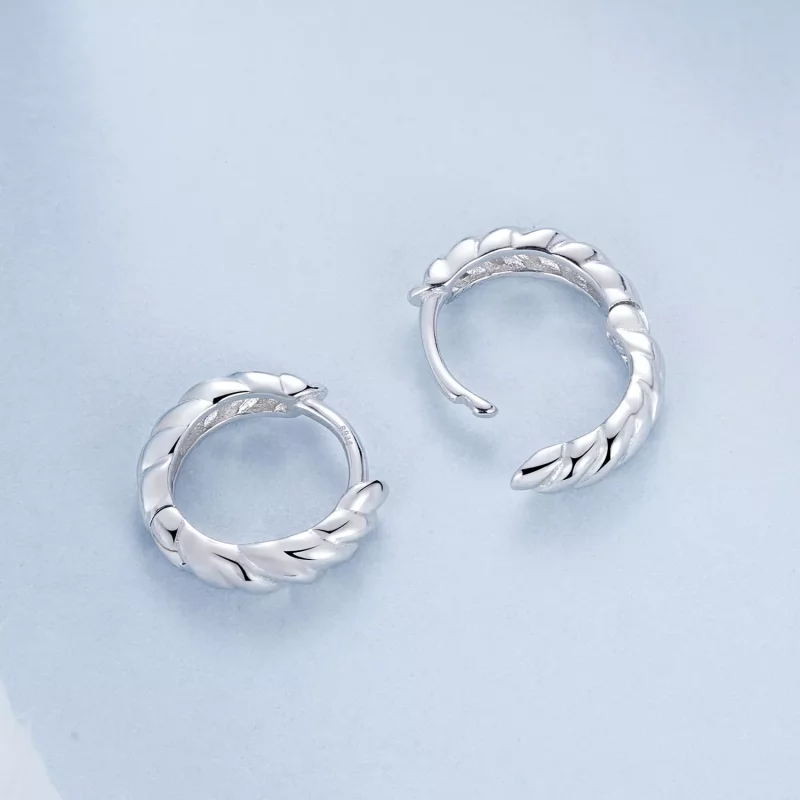 (afbeelding voor) PANDORA Stijl Metalen twist oorbellen - BSE1024-S - Bekijken 4