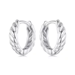 PANDORA Stijl Metalen twist oorbellen - BSE1024-S (afbeelding voor) PANDORA Stijl Metalen twist oorbellen - BSE1024-S