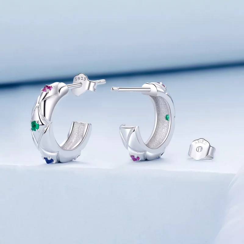 (afbeelding voor) PANDORA Stijl Vintage diamantpatroon oorbellen - BSE1032 - Bekijken 2