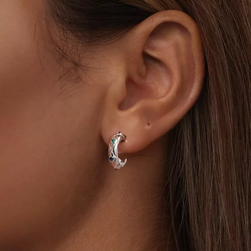 (afbeelding voor) PANDORA Stijl Vintage diamantpatroon oorbellen - BSE1032 - Bekijken 6