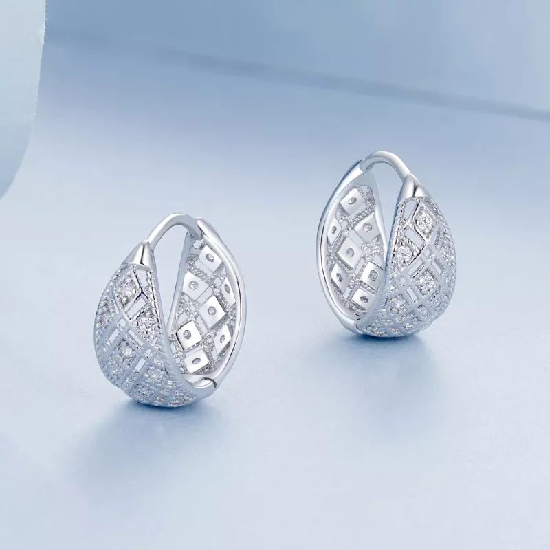 (afbeelding voor) PANDORA Stijl Vintage kant oorbellen - BSE1035 - Bekijken 3