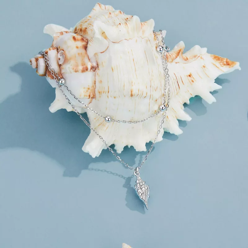 (afbeelding voor) PANDORA Stijl Conch Shell Ketting - BSN387 - Bekijken 2