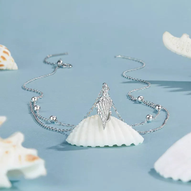 (afbeelding voor) PANDORA Stijl Conch Shell Ketting - BSN387 - Bekijken 3