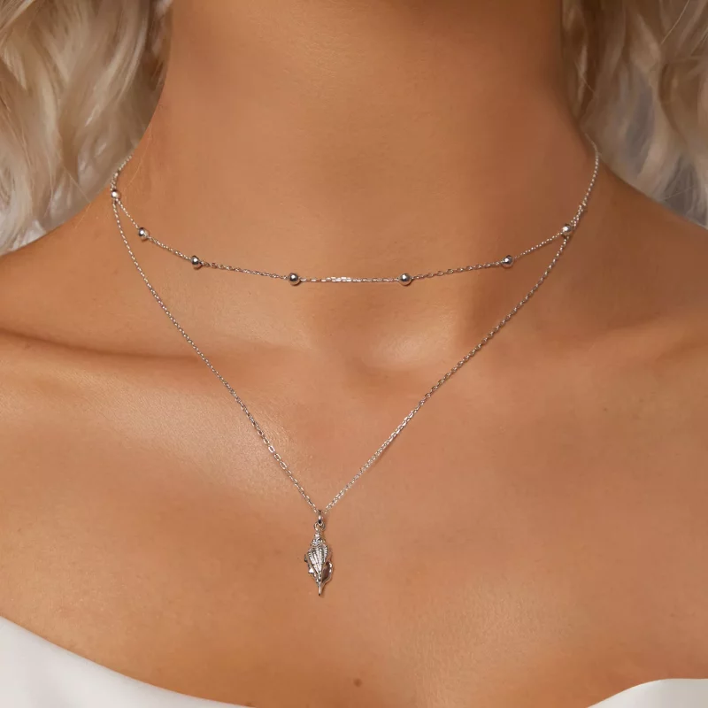 (afbeelding voor) PANDORA Stijl Conch Shell Ketting - BSN387 - Bekijken 5