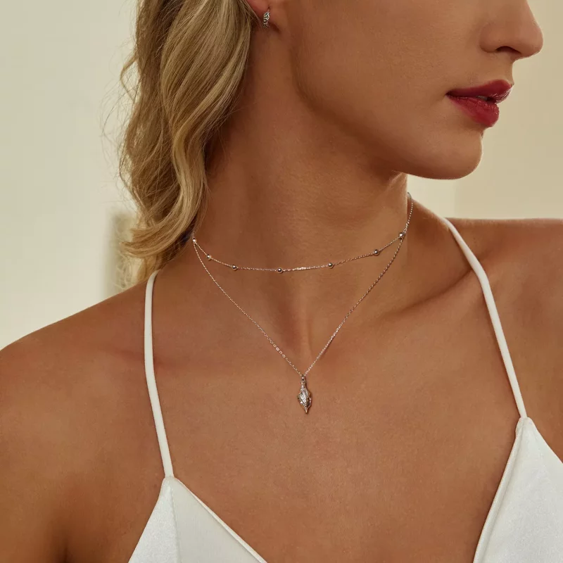 (afbeelding voor) PANDORA Stijl Conch Shell Ketting - BSN387 - Bekijken 6