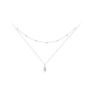 PANDORA Stijl Conch Shell Ketting - BSN387 (afbeelding voor) PANDORA Stijl Conch Shell Ketting - BSN387