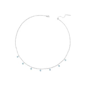 (afbeelding voor) PANDORA-stijl Turkoois ketting - BSN388