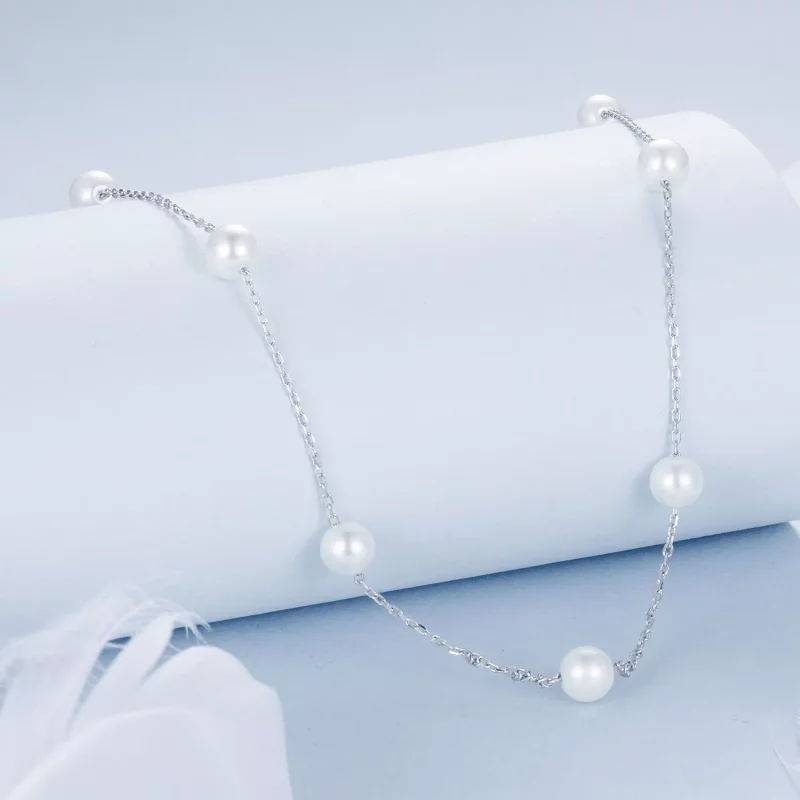 (afbeelding voor) PANDORA-stijl Gypsophila Ketting - BSN389 - Bekijken 2