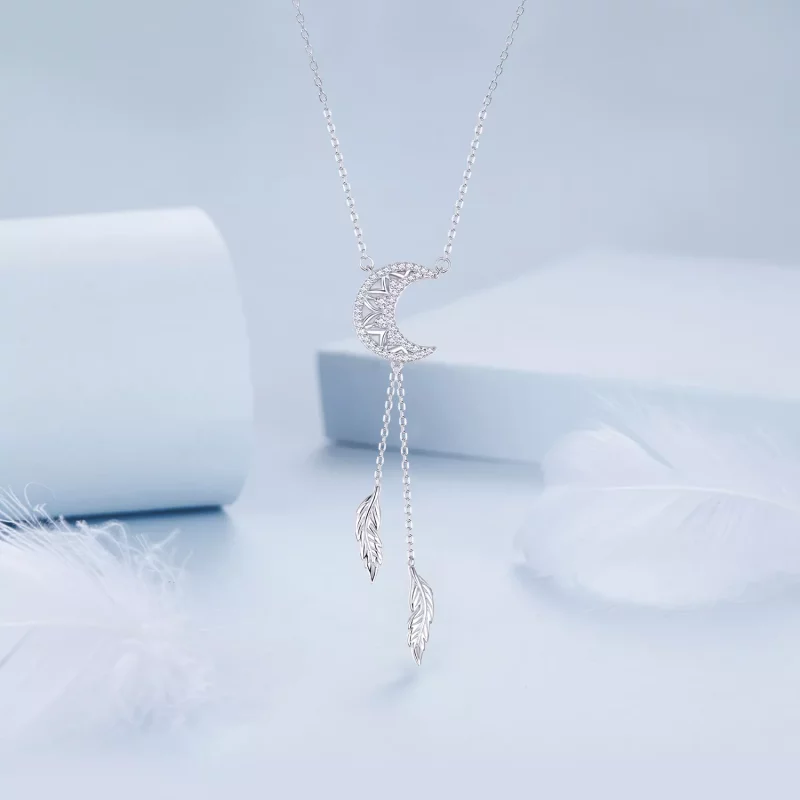 (afbeelding voor) PANDORA Stijl Maan Dreamcatcher Ketting - BSN390 - Bekijken 3