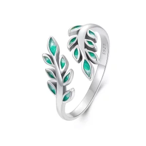 PANDORA Stijl Blad Open Ring - BSR542-E (afbeelding voor) PANDORA Stijl Blad Open Ring - BSR542-E