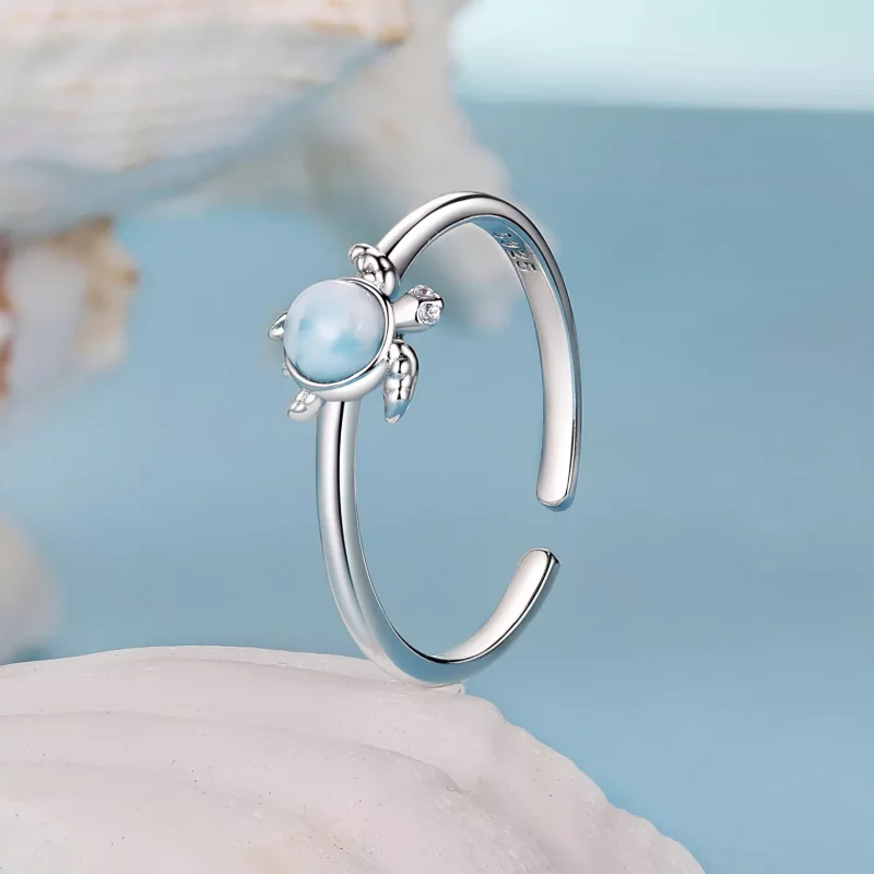 (afbeelding voor) PANDORA Stijl Schildpad Open Ring - BSR553-E - Bekijken 2