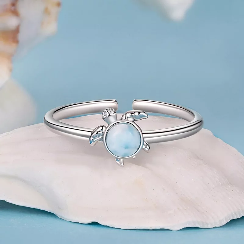 (afbeelding voor) PANDORA Stijl Schildpad Open Ring - BSR553-E - Bekijken 3