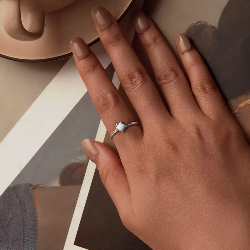 (afbeelding voor) PANDORA Stijl Schildpad Open Ring - BSR553-E - Bekijken 4