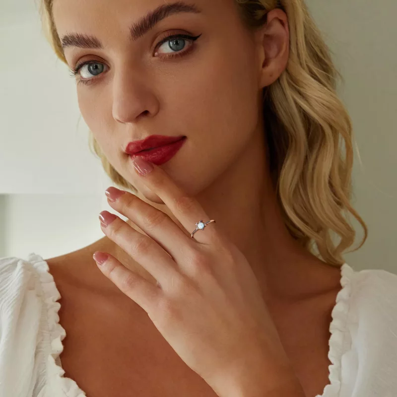 (afbeelding voor) PANDORA Stijl Schildpad Open Ring - BSR553-E - Bekijken 7