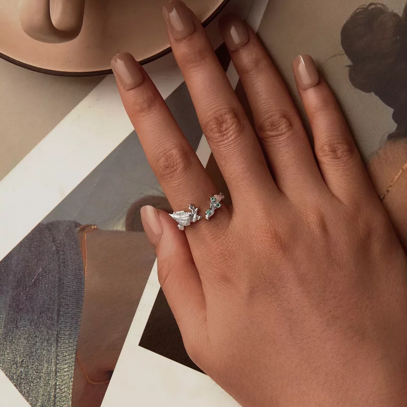 (afbeelding voor) PANDORA Stijl Conch schelp Open Ring - BSR554-E - Bekijken 4