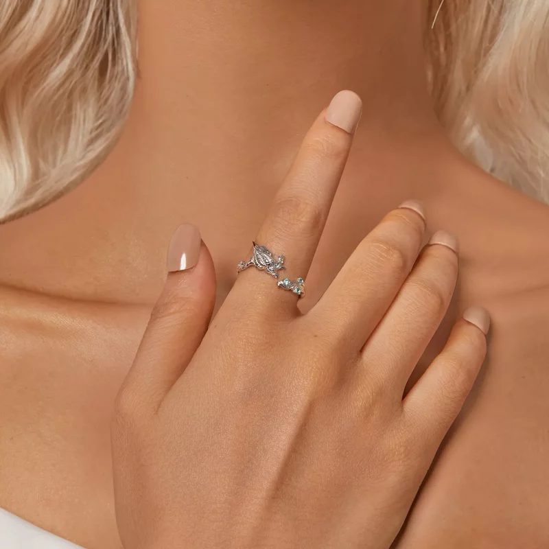 (afbeelding voor) PANDORA Stijl Conch schelp Open Ring - BSR554-E - Bekijken 6
